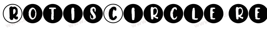 RotisCircle regular字体转换